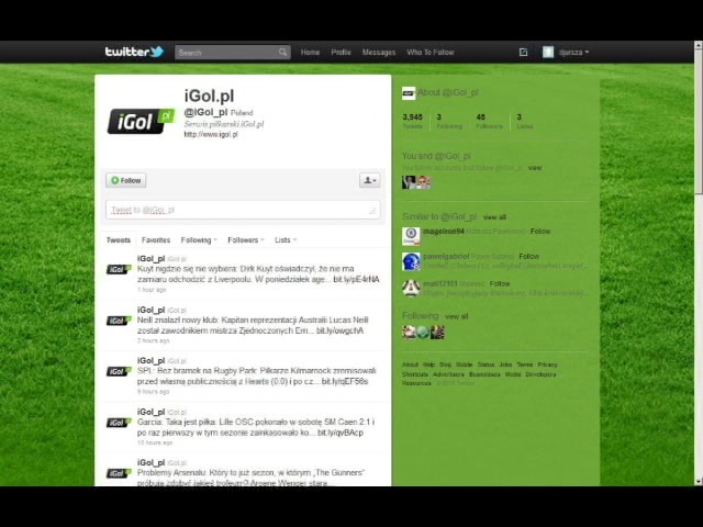 Profil @iGol_pl na Twitterze
