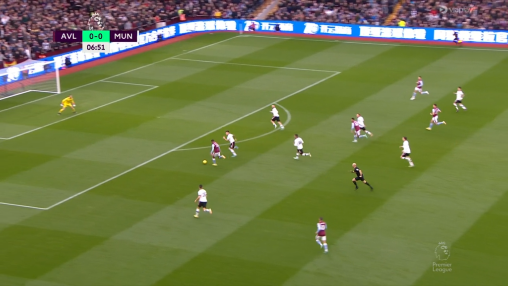 Aston Villa - Manchester United Leon Bailey gol