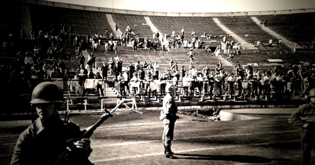 Estadio Nacional de Chile stało się miejscem przetrzymywania więźniów politycznych