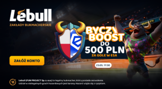 Ostatnia kolejka Ekstraklasy z ekstra bonusem od Lebull! Każdy gol to dodatkowe 20 zł. Nawet do 500 zł!