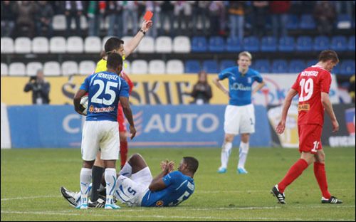 Górnik odwołuje się w sprawie czerwonej kartki