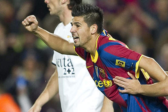 Gracz Barcelony w Lizbonie