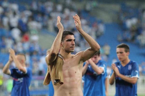 Piłkarze Lecha po meczu z Zagłębiem