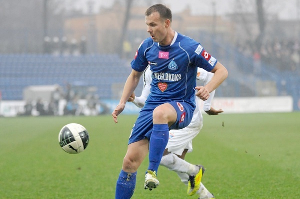 Piłkarze Ruchu po meczu