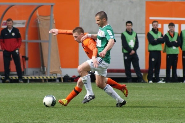 Odmienne humory pod szatnią w Bełchatowie